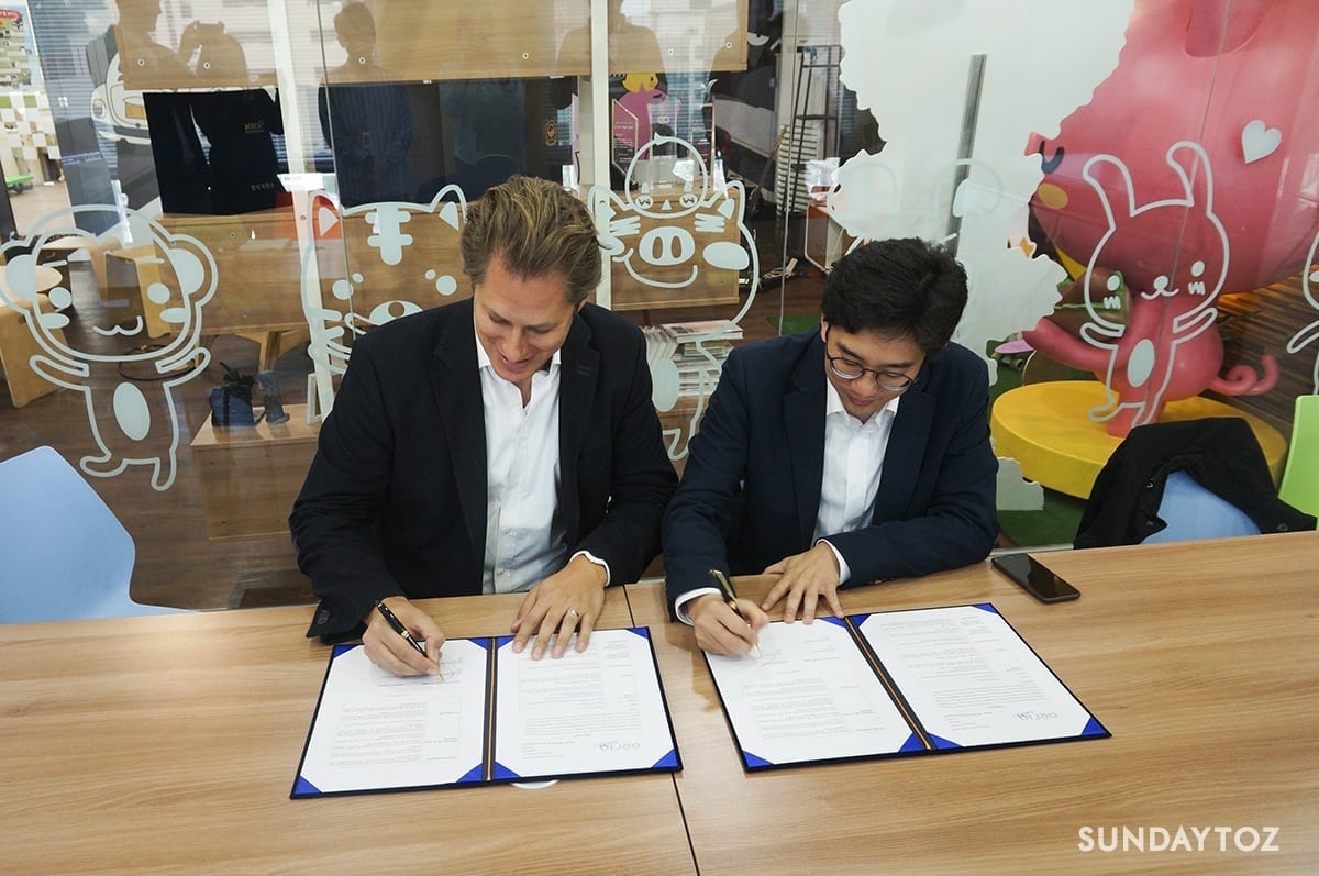 Anipang 2 - Aeria Games and SundayToz contract signing