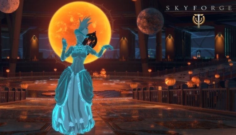 skyforge event girl with pink dress
