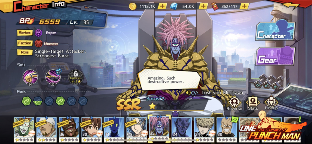 ONE PUNCH MAN The Strongest Character Recommendations For Resources 