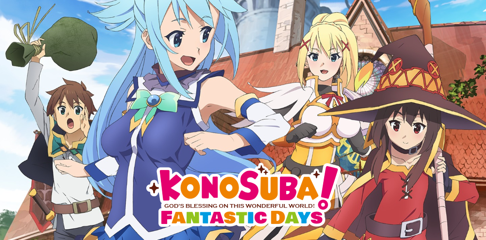 O jogo para smartphone KonoSuba Fantastic Days será lançado mundialmente  em 19 de Agosto