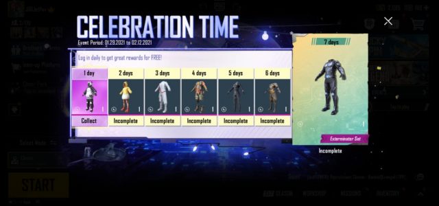 Celebration Time PUBG Mobile